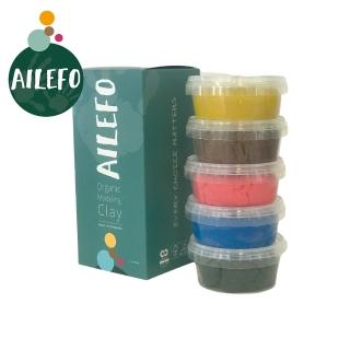 【Ailefo】有機黏土(160g/5色 食品級原料)