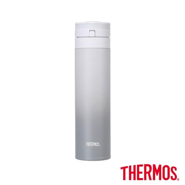 【THERMOS膳魔師】漸層不鏽鋼超輕量自動上鎖真空保溫杯450ml(JNS-453)