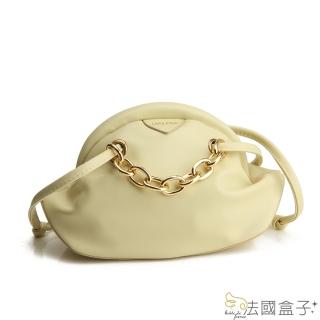 【法國盒子】都會淑女鍊帶雲朵包(黃色)