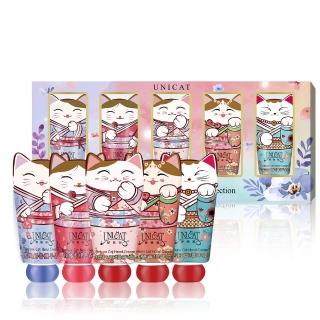 【UNICAT 變臉貓】招財貓護手霜禮盒5入X2盒 節慶/生日禮物(超好聞的香氛 最棒的送禮選擇)父親節 七夕情人節