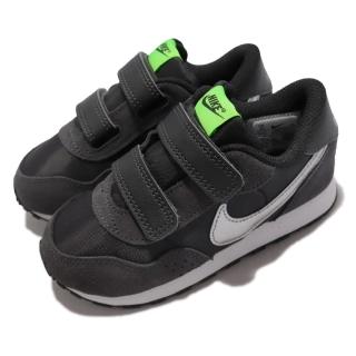 【NIKE 耐吉】休閒鞋 MD Valiant TDV 運動 童鞋 經典款 麂皮 魔鬼氈 輕便 穿搭 小童 黑白(CN8560-017)