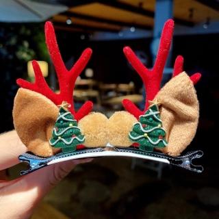 【橘魔法】（7款一組）聖誕總匯麋鹿髮夾(聖誕節 髮飾 耶誕 髮夾 兒童髮飾 交換禮物 女童 派對)