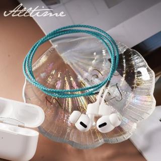 【ALL TIME 完全計時】AirPods/AirPods pro 工藝編織皮繩耳機鍊