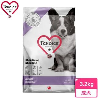 【1stChoice 瑪丁】結紮犬（大顆）低過敏配方（雞肉+燕麥+糙米）3.2kg/7lb(狗糧、狗飼料、狗乾糧)