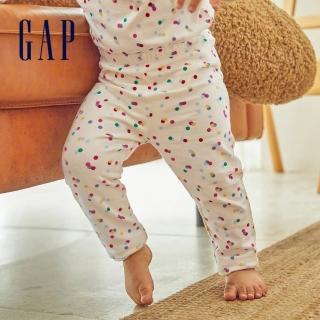 【GAP】嬰兒 布萊納系列 印花針織內搭褲(771530-象牙白)
