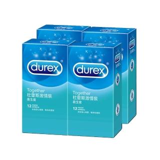 【Durex杜蕾斯】激情裝保險套4盒(12入/盒)