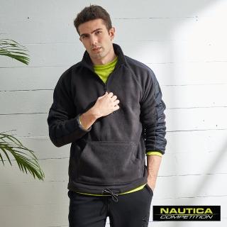【NAUTICA】COMPETITION男裝時尚立領保暖長袖衝鋒衣(黑色)