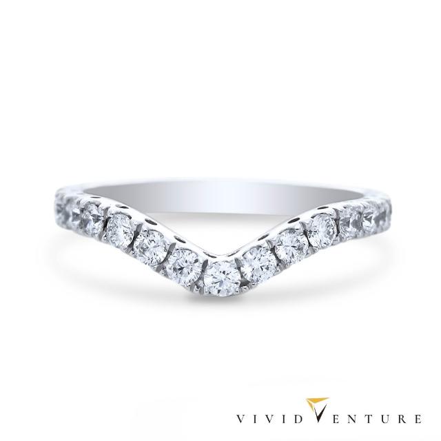 【Vividventure 亞帝芬奇】14K 25分 天然鑽石 真鑽 線戒 戒指 時尚 多色選