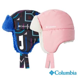 【Columbia 哥倫比亞】童款-飛行員內刷毛帽-粉紅(UCY01130PK / 保暖.舒適.休閒)