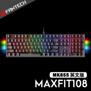 【FANTECH】MAXFIT108 RGB機械式鍵盤(黑色英文版)