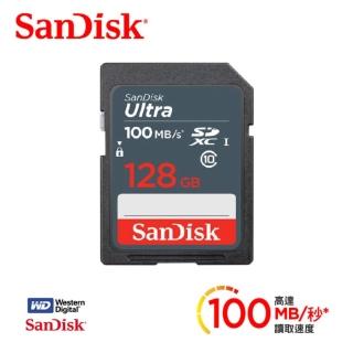 【SanDisk 晟碟】[全新升速版] 128GB UltraSDXC UHS-I C10  高階相機卡(升速版 100MB/s 7年保固)