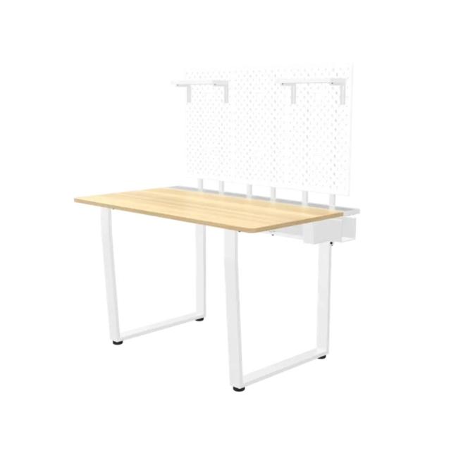 【Dezctop】Bifrost 120 多功能電腦桌 120x70cm-附洞洞板層板組 含運送到府 (電競桌/書桌/辦公桌/工作桌)