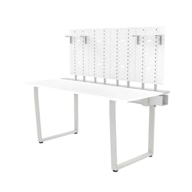 【Dezctop】Bifrost 160 多功能電腦桌 160x70cm-附洞洞板層板組 含運送到府(電競桌/書桌/辦公桌/工作桌)