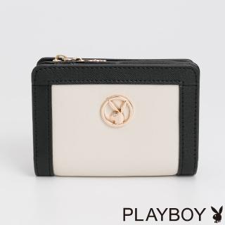【PLAYBOY】零錢包 Eternal黑白永恆系列(黑白色)