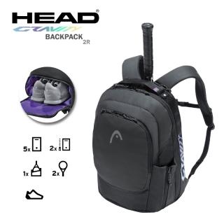 【HEAD】2支裝球拍袋 限量贈網球鑰匙圈 GRAVITY 後背包 衣物袋(283041)