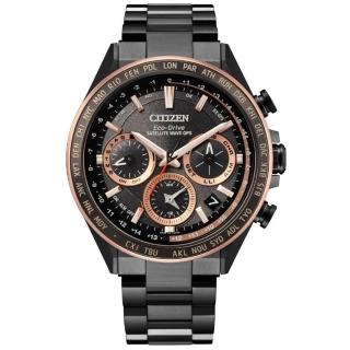 【CITIZEN 星辰】GENTS殞落流星GPS超級鈦金屬衛星錶44.3mm代言人廣告款(CC4016-67E)
