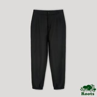 【Roots】Roots 女裝- 摩登週間系列 修身縮口長褲(黑色)