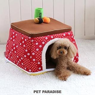 【PET PARADISE】屋床 暖桌 紅 L(寵物窩 寵物睡窩)