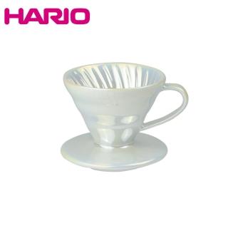 【HARIO】V60鈦白珠光濾杯 1-2杯份(VDC-01-WO-TW)