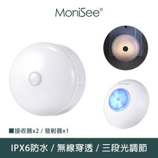 【MoniSee 莫尼希】智能觸控夜燈門鈴(無線門鈴 時尚簡約)