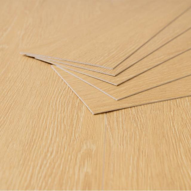 【樂嫚妮】輕量木紋地板 韓國製 木地板 質感木紋地板貼 自由裁切 66片/3坪