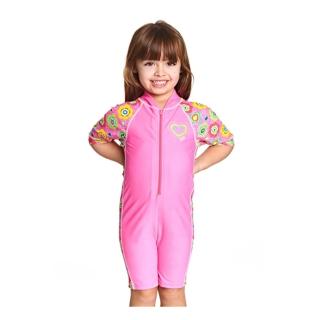 【Zoggs】ZOGGS 幼童/青少《花花》整件式泳裝(泡湯/溫泉/游泳)