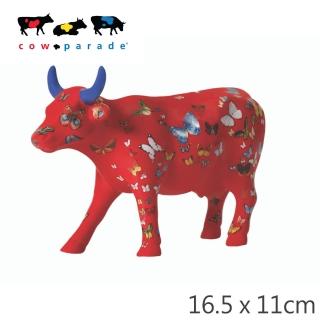 【CowParade】彩繪牛-紅身蝴蝶(世界頂級藏品)