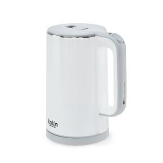 快煮壺推薦 【Kolin 歌林】1.8L雙層防燙316不銹鋼快煮壺KPK-MN1821(電茶壺/煮水壺)
