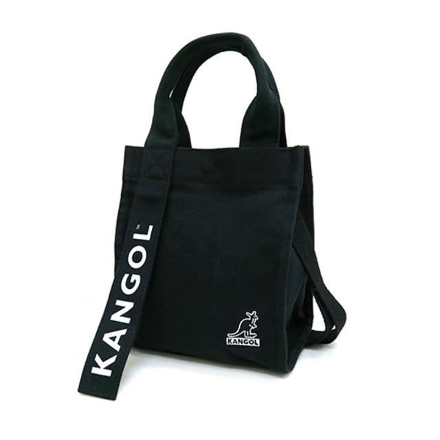【KANGOL】英國袋鼠 手提包 提背兩用帆布方包 斜背包 小方包 61551711 得意時袋