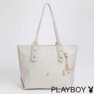 【PLAYBOY】托特包 Rare系列(米白色)
