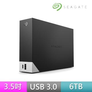 【SEAGATE 希捷】One Touch Hub 6TB 雙USB 3.5吋外接硬碟(STLC6000400)