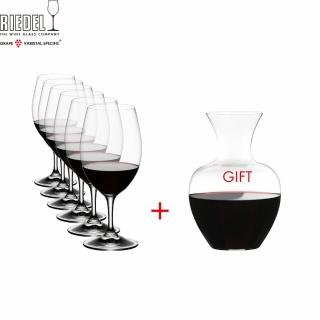 【Riedel】Ouverture系列-7件超值組買紅酒杯6入送醒酒瓶1只