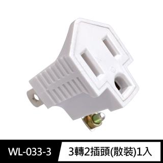【唯力電業】WL-033-3裸裝 美式 3轉2 插頭