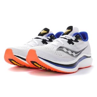 【SAUCONY 索康尼】ENDORPHIN PRO 2 男款 碳纖維板 競速跑鞋(S20687-84 繽紛白)