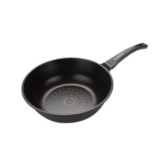 【韓國Kassel】鑽石超導熱不沾輕量深炒鍋-28cm(不沾鍋/IH爐可用鍋/好讚鍋/兩色任選一)