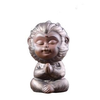 【桃花源創意工坊】創意紫砂擺件孫悟空齊天大聖陶瓷家居裝飾(陶瓷紫砂)