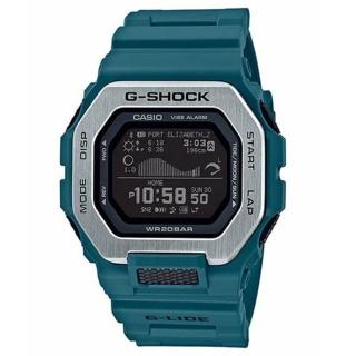 【CASIO 卡西歐】G-SHOCK 智慧型藍芽錶款G-SQUAD系列/46mm/藍(GBX-100-2)