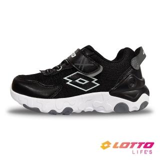 【LOTTO】童鞋 RISE RUN 超輕量跑鞋(黑-LT2AKR6030)