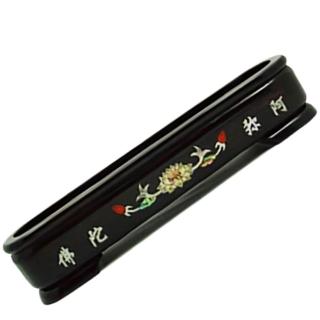 【十方佛教文物】黑檀臥香爐6.5吋彌陀(平安吉祥如意)