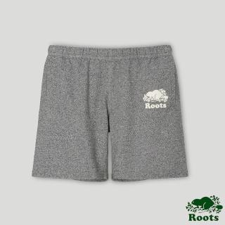【Roots】Roots 女裝- 經典海狸LOGO休閒五分短褲(灰色)