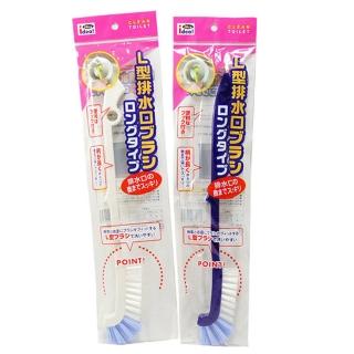 【BO雜貨】日本製 流理台排水口刷 L型 清潔刷(流理台 排水口 居家清潔 掃除顏色隨機)