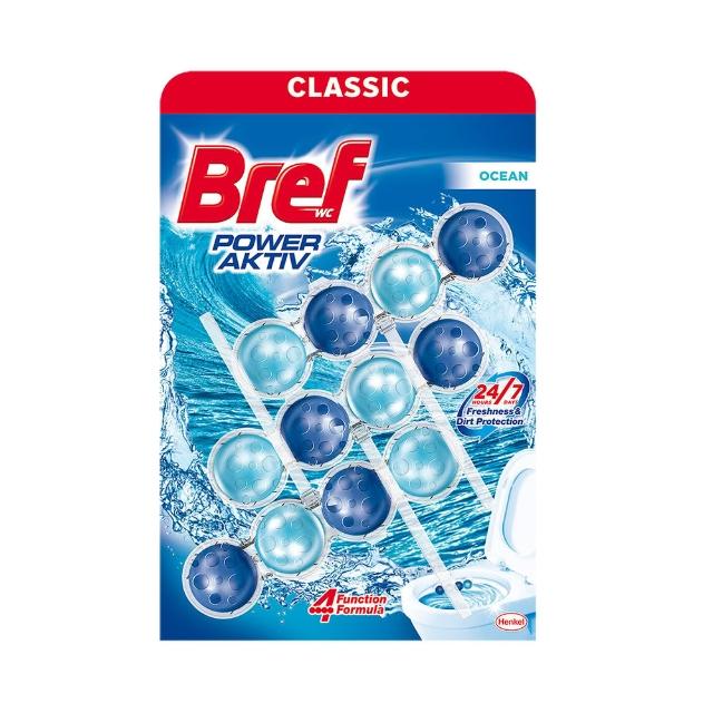 【Bref 妙力】新香味上市!懸掛式浴廁馬桶清潔球50g*3(NEW百香蜜桃/草本氣息/海洋/薰衣草)