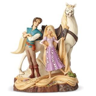【Enesco】精品家飾 Disney 迪士尼 活出你的夢想 樂佩與王子居家擺飾