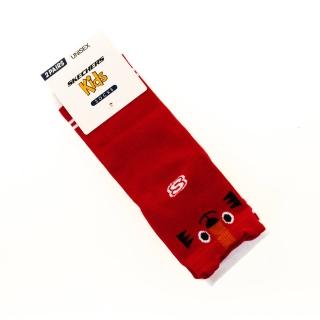 【SKECHERS】中性童休閒中筒襪(L122K093-001W-N)