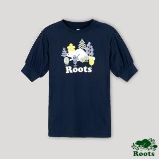 【Roots】Roots 大童- 心靈平衡系列 森林海狸洋裝(藍色)