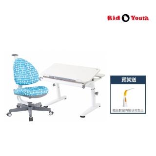 【Kid2Youth 大將作】M2+XXS成長書桌椅+BABO C椅+呵護之光檯燈(兒童成長書桌椅組)