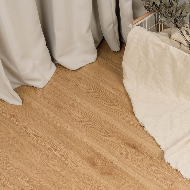 【樂嫚妮】仿木紋PVC自黏式DIY塑膠地板貼 仿木地板 40片入/約1.7坪