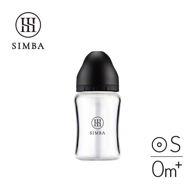 【Simba 小獅王辛巴】新生適用-蘊蜜質金玻璃寬口防脹氣奶瓶180ml(主導式餵奶專用)