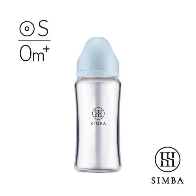 【Simba 小獅王辛巴】新生適用-蘊蜜質金玻璃寬口防脹氣奶瓶270ml/主導式餵奶專用)