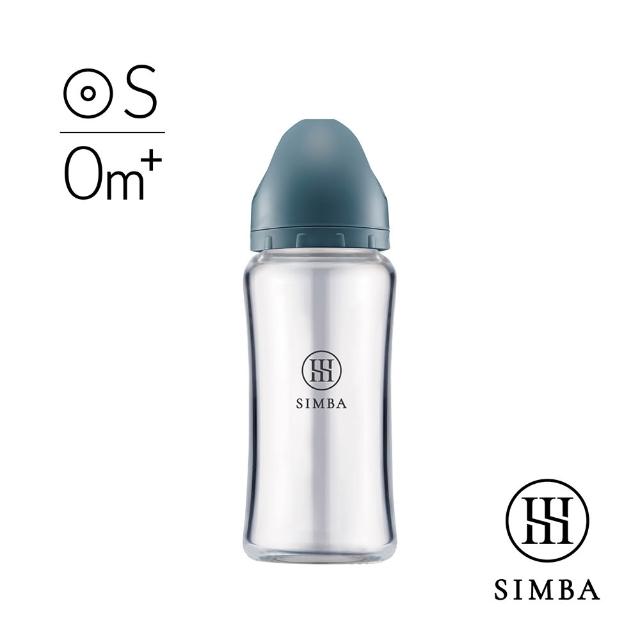 【Simba 小獅王辛巴】新生適用-蘊蜜質金玻璃寬口防脹氣奶瓶270ml/主導式餵奶專用)